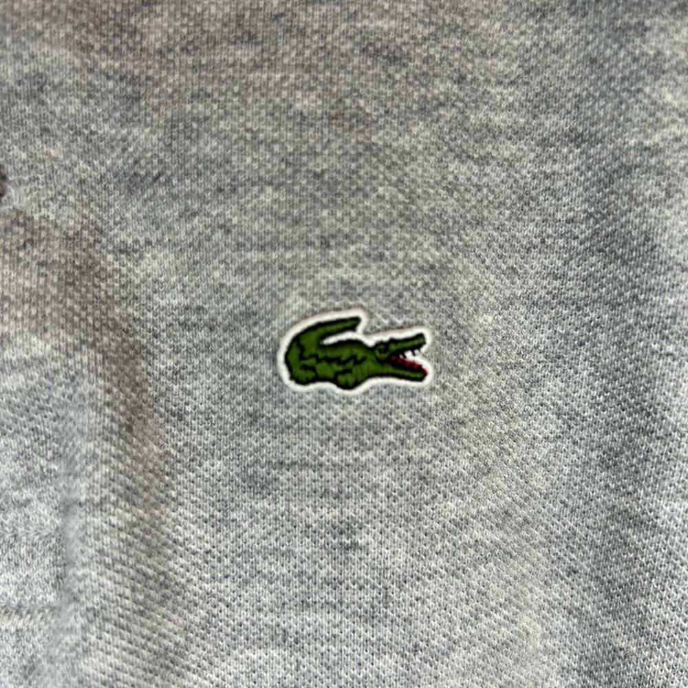 Boys Lacoste Size 10 Polo Mesh 100% Cotton Hoodie Top